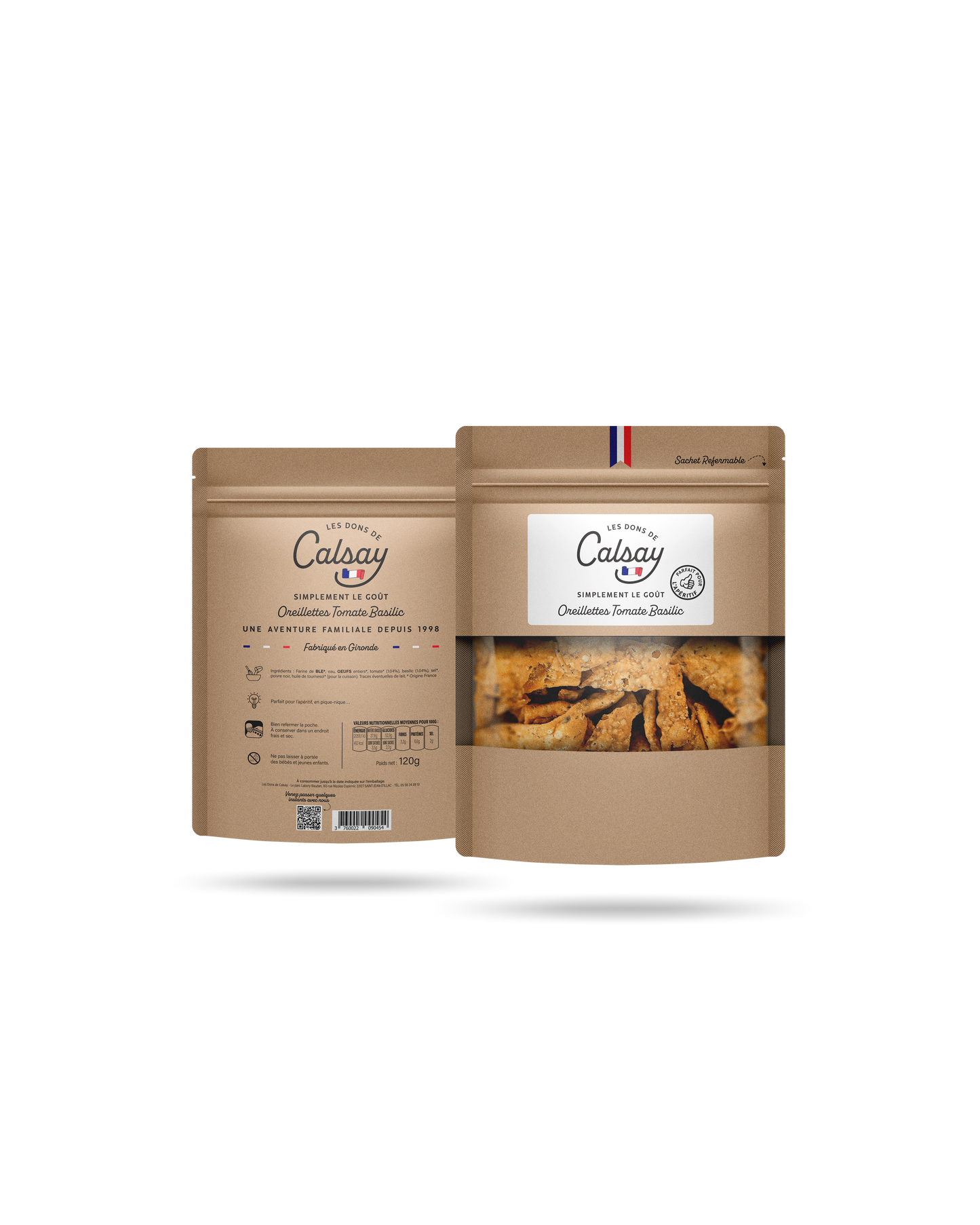 OREILLETTES · TOMATO BASIL